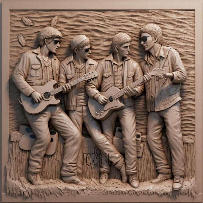 The Beach Boys 4 stl model for CNC